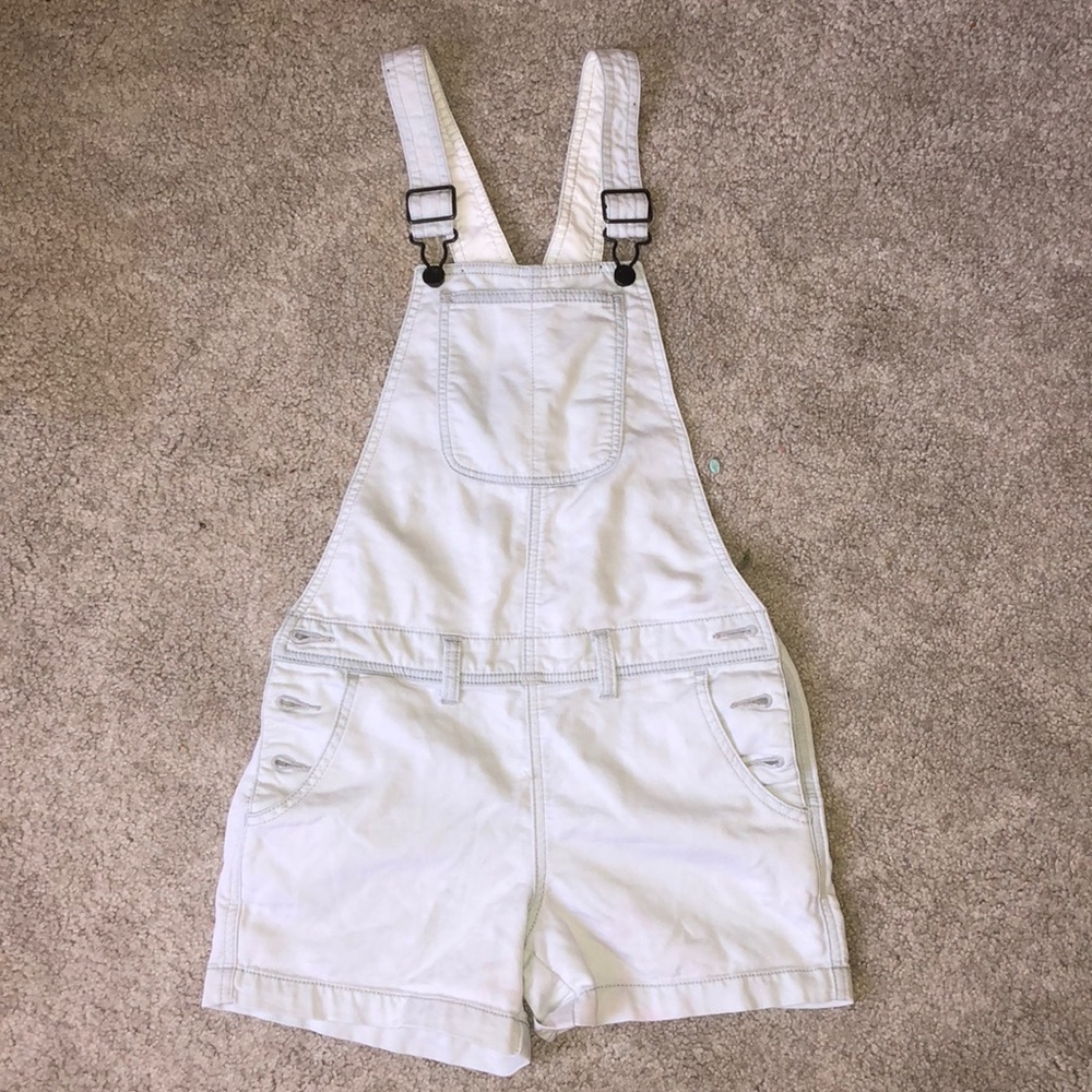 Light wash overalls